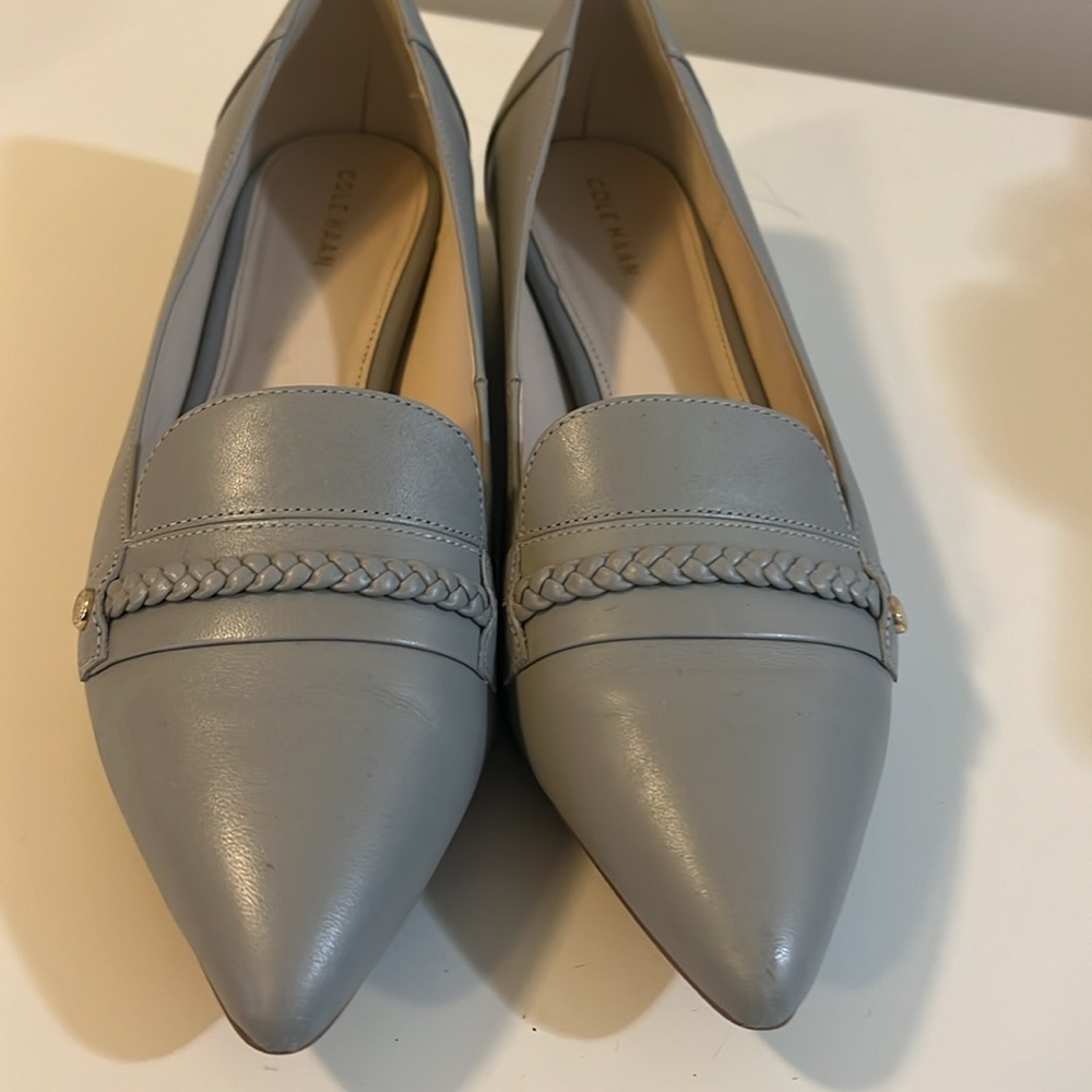 Cole Haan Light Gray Loafers - Picture 3 of 7